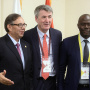 15 October 2019 Prof. Dr Zarko Obradovic, member of the National Assembly delegation to IPU and Chairman of the Foreign Affairs Committee, with the representatives of the Pan-African Parliament Bouras Djamel and Kone Aboubacar Sidiki